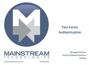 two factor authentication