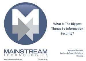 What is the biggest threat to information security